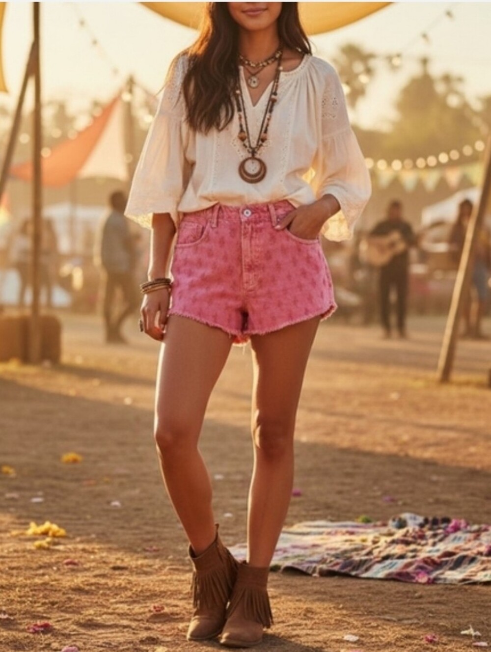NWT We The Free Mixed Emotions Shorts In Dragonfruit Sorbet Size 27 - Picture 1 of 7